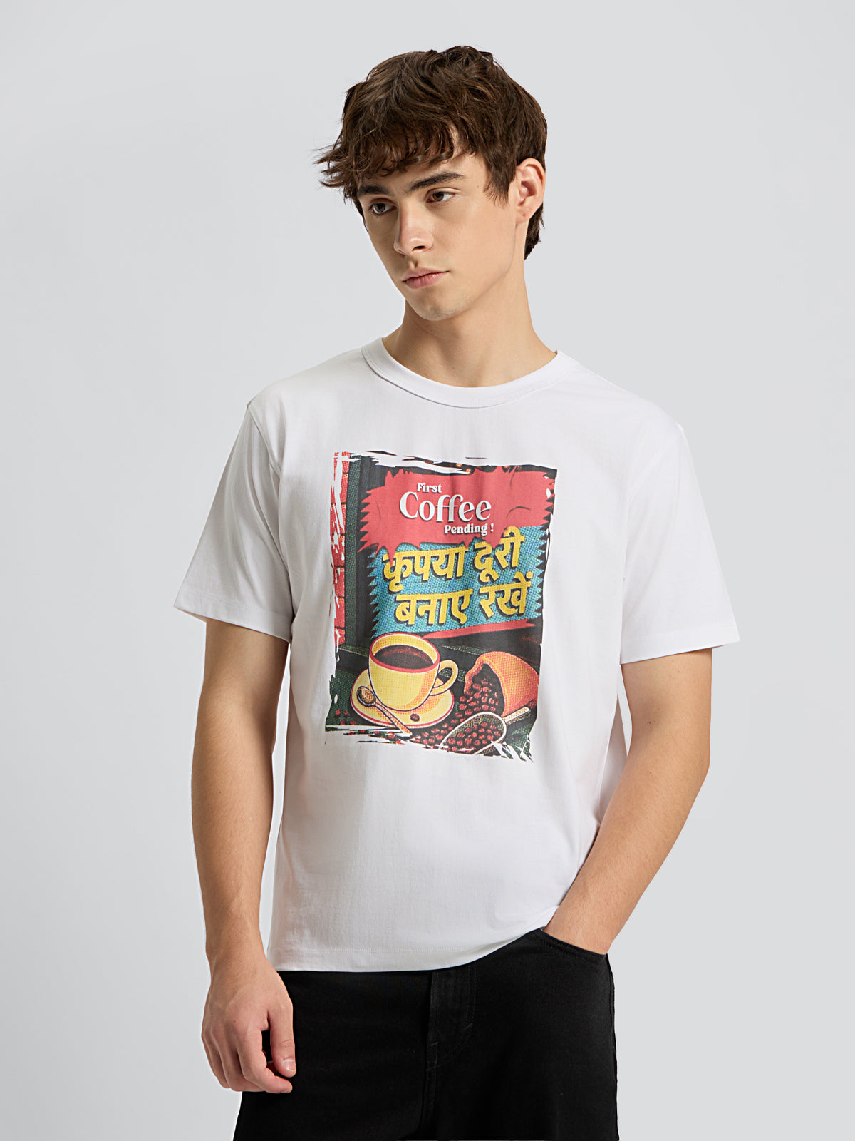 First Coffee Pending Men's Tee