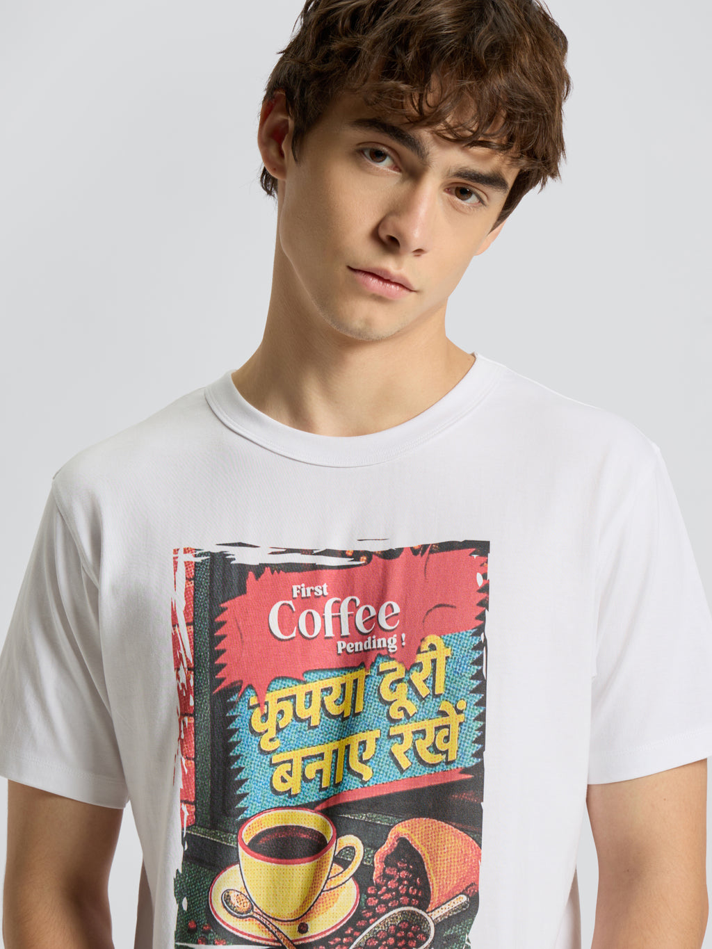 First Coffee Pending Men's Tee