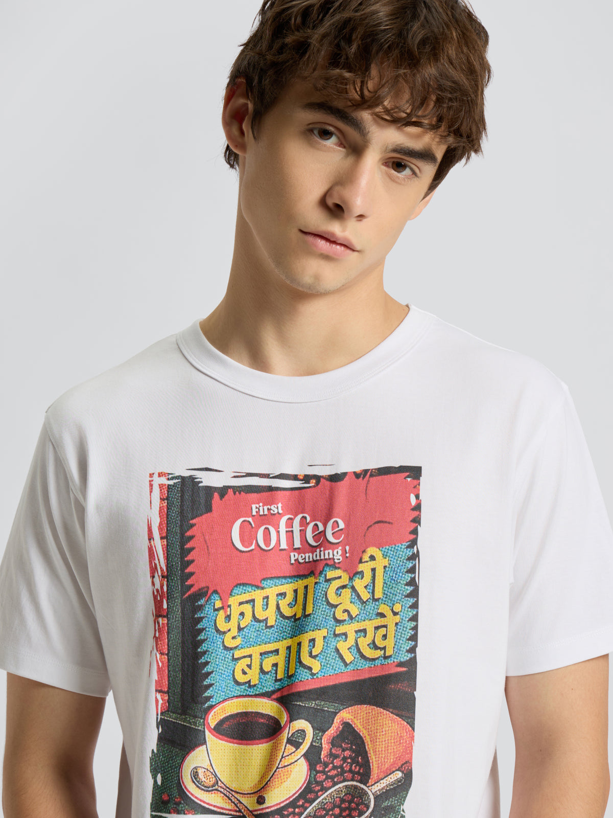 First Coffee Pending Men's Tee