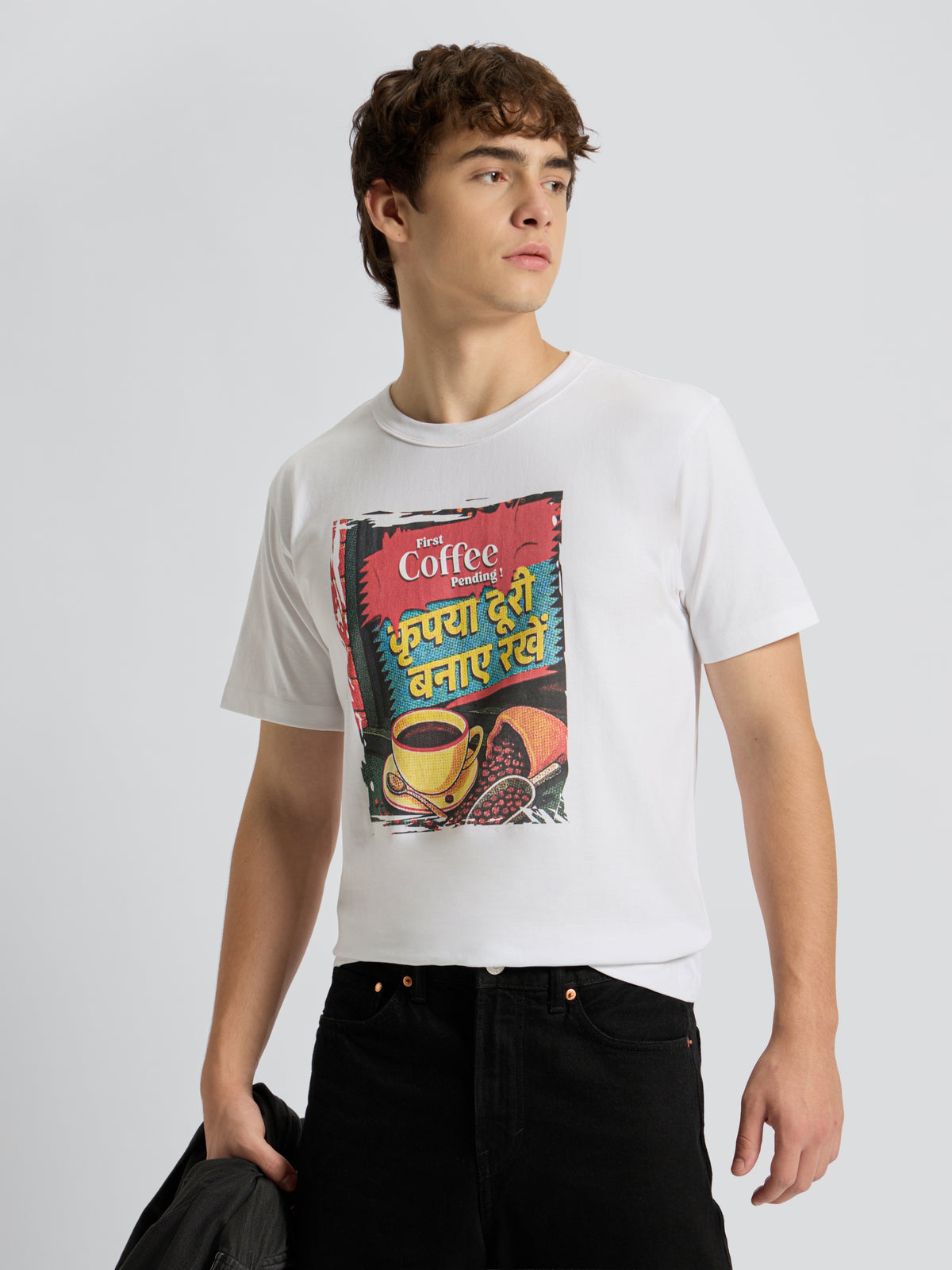 First Coffee Pending Men's Tee
